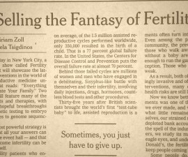 Fertility Industry Critique